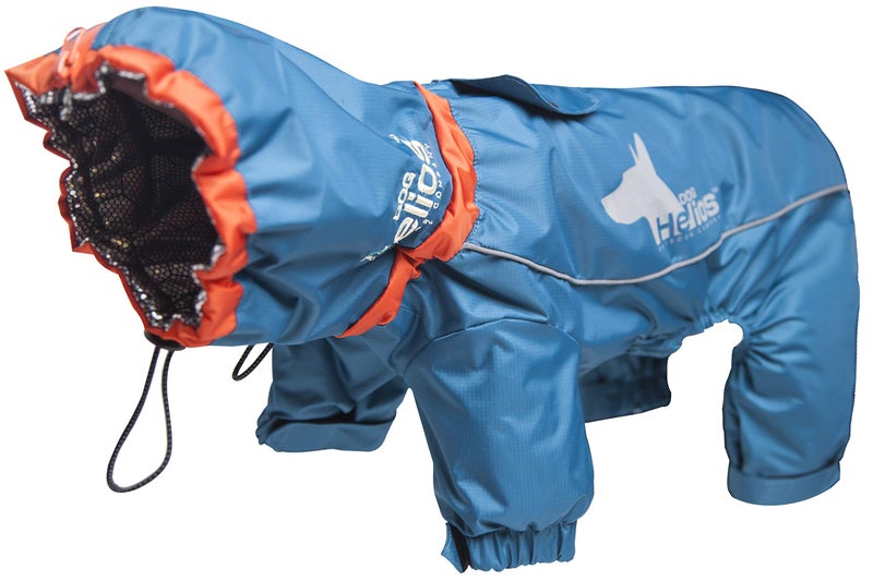 PuTwo DOGHELIOS 'Weather-King' Windproof Waterproof and Insulated Adjustable Full Bodied Pet Dog Jacket Coat w/ Heat Retention Technology, X-Large, Blue - Image 1